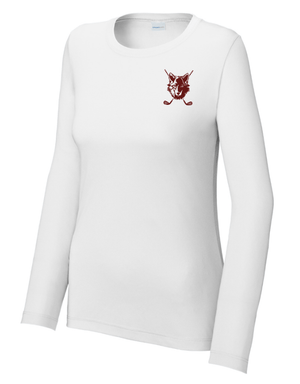 Custom Printed Apparel | Okemos Golf 2025 - Women's Performance Long Sleeve Tee White - Okemos Golf 2025 - 18296