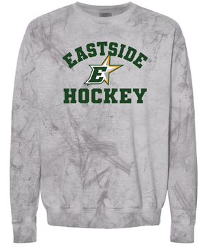 Custom Apparel - Screen Printing - Okemos Hockey / Eastside Stars - Comfort Colors Unisex Crewneck Sweatshirt - Crew Neck Sweatshirt - Okemos Hockey / Eastside Stars - 16830