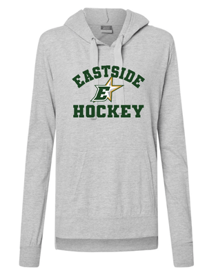 Custom Apparel - Screen Printing - Okemos Hockey / Eastside Stars - MV Sport Women's Sueded Jersey Hooded Sweatshirt - Okemos Hockey / Eastside Stars - 14945