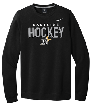 Custom Apparel - Screen Printing - Okemos Hockey / Eastside Stars - Nike Unisex Club Fleece Crew - Okemos Hockey / Eastside Stars - 16830