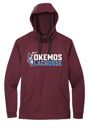 Custom Apparel - Screen Printing - Okemos Lacrosse Holiday - Nike Therma - FIT Pullover Hoodie - Okemos Lacrosse Holiday - 16941