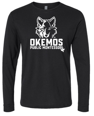 Custom Apparel - Screen Printing - Okemos Montessori - Adult Unisex Long Sleeve T-Shirt - Long Sleeve T-Shirt - Okemos Montessori - 15018