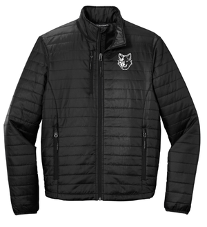 Custom Apparel - Screen Printing - Okemos Montessori - Adult Unisex Puffy Jacket - Jacket - Okemos Montessori - 15018