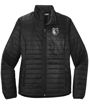 Custom Apparel - Screen Printing - Okemos Montessori - Women's Puffy Jacket - Jacket - Okemos Montessori - 15018