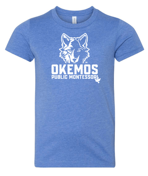 Custom Apparel - Screen Printing - Okemos Montessori - Youth Unisex Wolf Shirt - T-shirt - Okemos Montessori - 15018