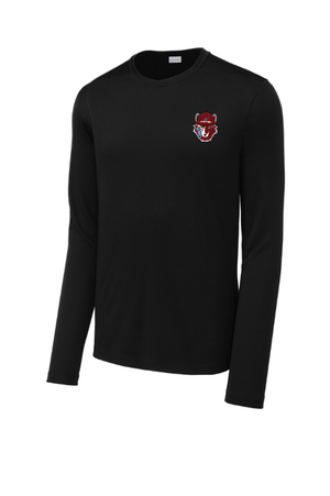 Custom Apparel - Screen Printing - Okemos Operations Uniforms - Sport Tek UV Pro Long Sleeve Tee ~ Cardinal / Dark Grey / Black ~ - Okemos Operations Uniforms - 16972