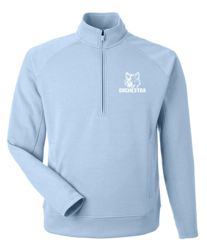 Custom Printed Apparel | Okemos Orchestra 2025 - Adult Unisex Fleece Quarter Zip "Badge Design" (MULTIPLE COLOR OPTIONS) - Okemos Orchesta W25 - 18692