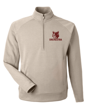 Custom Printed Apparel | Okemos Orchestra 2025 - Adult Unisex Fleece Quarter Zip "Badge Design" (MULTIPLE COLOR OPTIONS) - Okemos Orchesta W25 - 18692