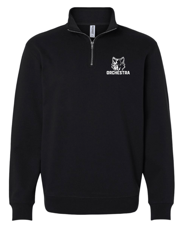 Custom Printed Apparel | Okemos Orchestra 2025 - Adult Unisex Quarter - Zip "Badge Design" (MULTIPLE COLOR OPTIONS) - Okemos Orchesta W25 - 18692
