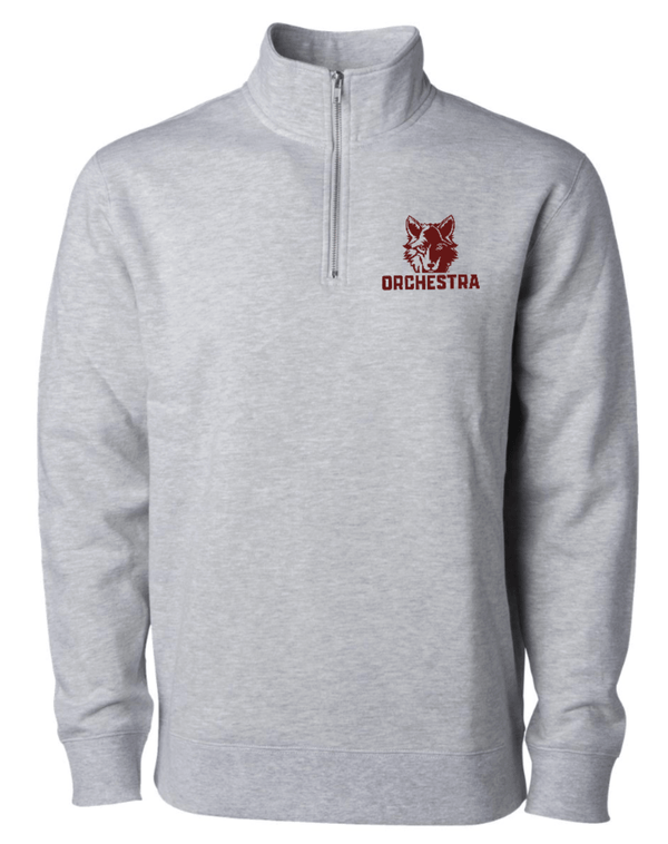 Custom Printed Apparel | Okemos Orchestra 2025 - Adult Unisex Quarter - Zip "Badge Design" (MULTIPLE COLOR OPTIONS) - Okemos Orchesta W25 - 18692