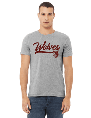 Custom Apparel - Screen Printing - Okemos Public Montessori - Unisex Jersey T-Shirt Grey/ Blue - OPM Spiritwear 2024 - 16149