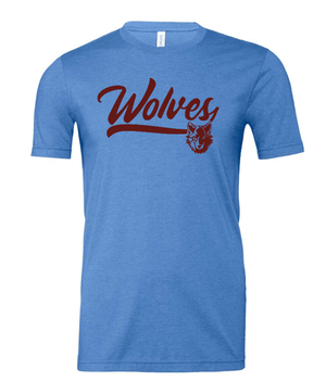 Custom Apparel - Screen Printing - Okemos Public Montessori - Unisex Jersey T-Shirt Grey/ Blue - OPM Spiritwear 2024 - 16149