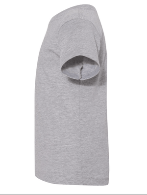 Custom Apparel - Screen Printing - Okemos Public Montessori - Youth Jersey Tee Wolves Grey/ Light Blue - OPM Spiritwear 2024 - 16149