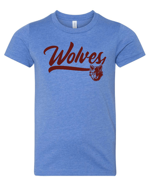 Custom Apparel - Screen Printing - Okemos Public Montessori - Youth Jersey Tee Wolves Grey/ Light Blue - OPM Spiritwear 2024 - 16149