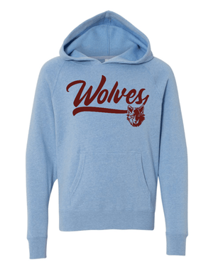 Custom Apparel - Screen Printing - Okemos Public Montessori - Youth Lightweight Raglan Hooded Sweatshirt - OPM Spiritwear 2024 - 16149