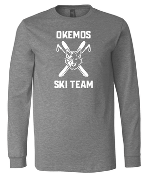 Custom Printed Apparel | Okemos Ski Team Winter 2025 - Adult Unisex Long Sleeve Tee (MULTIPLE COLOR OPTIONS) - Okemos Ski W25 - 18677