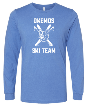 Custom Printed Apparel | Okemos Ski Team Winter 2025 - Adult Unisex Long Sleeve Tee (MULTIPLE COLOR OPTIONS) - Okemos Ski W25 - 18677