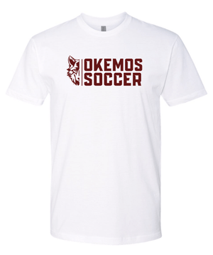 Custom Printed Apparel | Okemos Soccer | Next Level Unisex 100% Cotton T-Shirt - White - Hoodie - Okemos Soccer - 18214