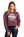 Custom Apparel - Screen Printing - Okemos Soccer - Women's Maroon Cropped Fleece Crew - Crew Neck Sweatshirt - Okemos Soccer - 14538