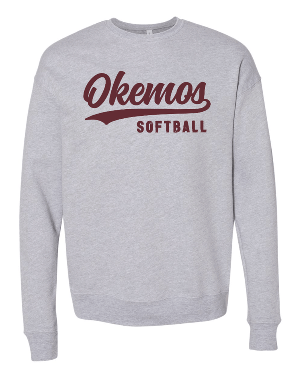 Custom Apparel - Screen Printing - Okemos Softball 2024 - Adult Unisex Crewneck Sweatshirt - Okemos Softball 2024 - 15519