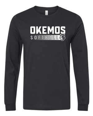 Custom Apparel - Screen Printing - Okemos Softball 2024 - Adult Unisex Long Sleeve T-Shirt - Okemos Softball 2024 - 15519