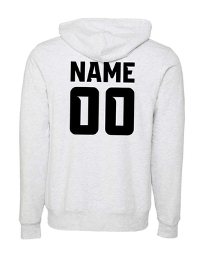 Custom Apparel - Screen Printing - Okemos Softball 2025 - Unisex Fleece Hoodie **Personalization Optional** (Wolves Design) - Okemos Softball 2025 - 17368