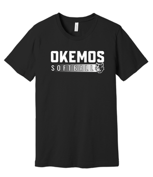 Custom Apparel - Screen Printing - Okemos Softball 2025 - Unisex T-Shirt (Multiple Color Options) **Personalization Optional** - Okemos Softball 2025 - 17368