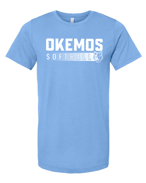 Custom Apparel - Screen Printing - Okemos Softball 2025 - Unisex T-Shirt (Multiple Color Options) **Personalization Optional** - Okemos Softball 2025 - 17368