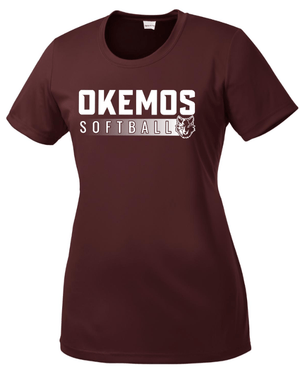 Custom Apparel - Screen Printing - Okemos Softball 2025 - Women's Performance Tee **Personalization Optional** - Okemos Softball 2025 - 17368