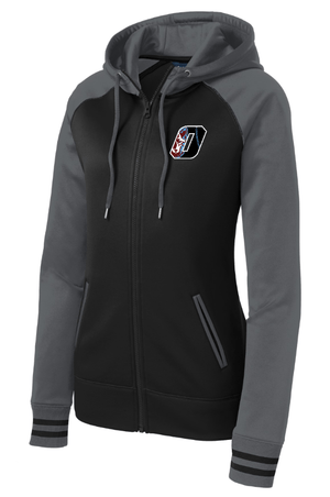 Custom Apparel - Screen Printing - Okemos Softball 2025 - Women's Sport Wick Varsity Fleece Full Zip Hooded Jacket - Okemos Softball 2025 - 17368