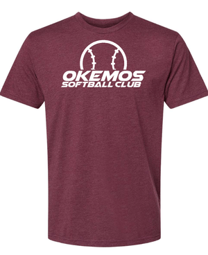 Custom Apparel - Screen Printing - Okemos Softball Club - Adult Unisex T-Shirt - (Name Optional) - Okemos Softball Club - 16550