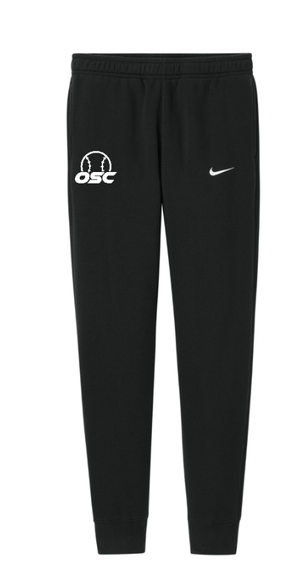 Custom Printed Apparel | Okemos Softball Club Fall 2025 - Adult Black Nike Club Fleece Jogger - Okemos Softball Club F25 - 18465