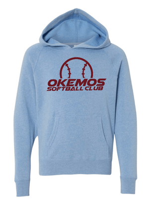 Custom Printed Apparel | Okemos Softball Club Fall 2025 - Youth Hooded Sweatshirt (PERSONALIZATION OPTIONAL) - Okemos Softball Club F25 - 18465