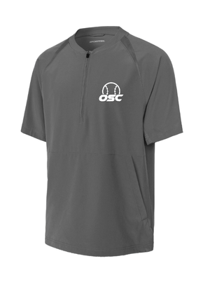 Custom Apparel - Screen Printing - Okemos Softball Club - Half Zip Short Sleeve Jacket - Okemos Softball Club - 16550
