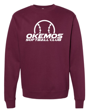 Custom Apparel - Screen Printing - Okemos Softball Club - Midweight Crewneck Sweatshirt - Okemos Softball Club - 16550