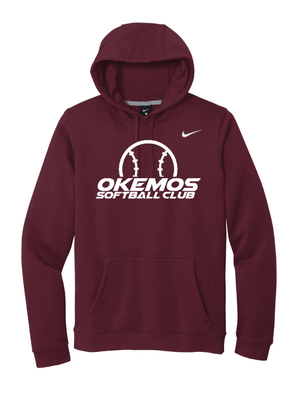 Custom Apparel - Screen Printing - Okemos Softball Club - Nike Fleece Pullover Hoodie - Okemos Softball Club - 16550