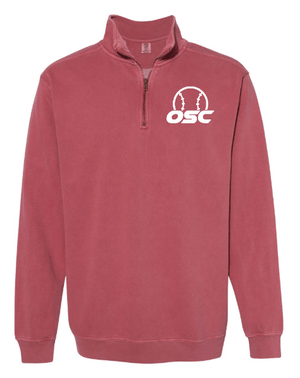 Custom Apparel - Screen Printing - Okemos Softball Club - Quarter Zip Sweatshirt - Okemos Softball Club - 15523
