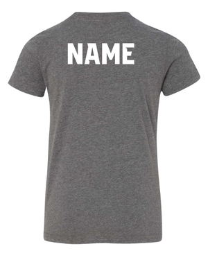 Custom Apparel - Screen Printing - Okemos Softball Club - Youth T-Shirt - Maroon/Dark Grey (Name Optional) - Okemos Softball Club - 16550