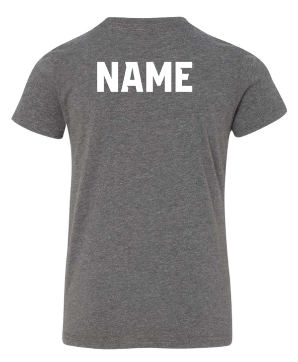 Custom Apparel - Screen Printing - Okemos Softball Club - Youth T-Shirt - Maroon/Dark Grey (Name Optional) - Okemos Softball Club - 16550