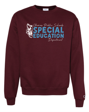 Custom Apparel - Screen Printing - Okemos Special Education - Unisex Adult Crewneck Sweatshirt - Crewneck Sweatshirt - Okemos Special Education - 14826