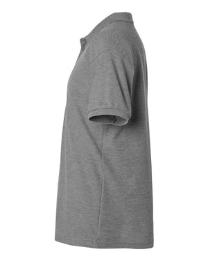 Custom Printed Apparel | Okemos Staff | AllPro Men's Pique Polo - Heather Granite - Polo - Okemos Staff - 18218