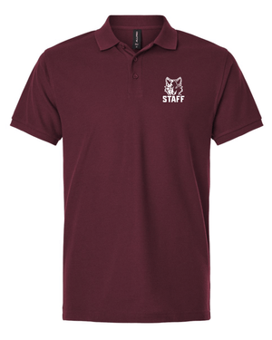 Custom Printed Apparel | Okemos Staff | AllPro Men's Pique Polo - Maroon - Polo - Okemos Staff - 18218
