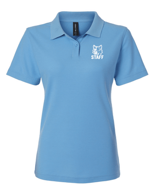 Custom Printed Apparel | Okemos Staff | AllPro Women's Pique Polo - Carolina Blue - Polo - Okemos Staff - 18218