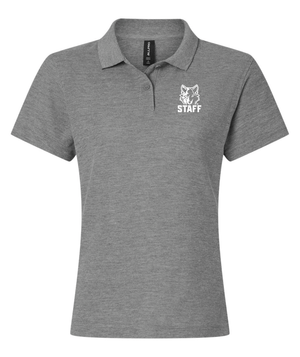 Custom Printed Apparel | Okemos Staff | AllPro Women's Pique Polo - Heather Granite - Polo - Okemos Staff - 18218