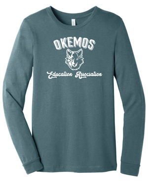Custom Printed Apparel | Okemos Staff | Unisex Bella Canvas Cotton Polyester Blend Long Sleeve - OEA - t-shirt - Okemos Staff - 18218