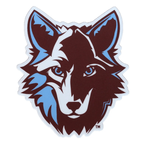 Custom Apparel - Screen Printing - Okemos Stickers (Wolf head) - Fabricated Customs
