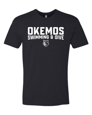 Custom Apparel - Screen Printing - Okemos Swim and Dive - Adult Unisex CVC Short Sleeve Crew - Okemos Swim and Dive - 14947