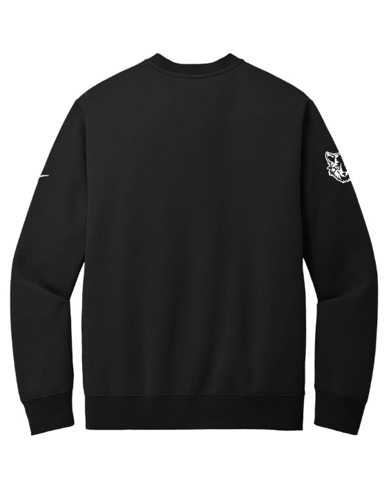 Custom Apparel - Screen Printing - Okemos Swim & Dive - Nike Fleece Sleeve Swoosh Crew Black - Okemos Swim & Dive - 16057