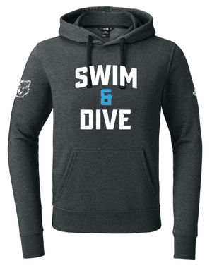 Custom Apparel - Screen Printing - Okemos Swim & Dive - The North Face Sleeve Logo Pullover Hoodie - Okemos Swim & Dive - 16057