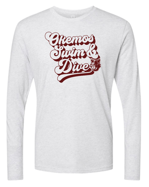 Custom Apparel - Screen Printing - Okemos Swim & Dive - Triblend Long Sleeve - Okemos Swim & Dive - 16057